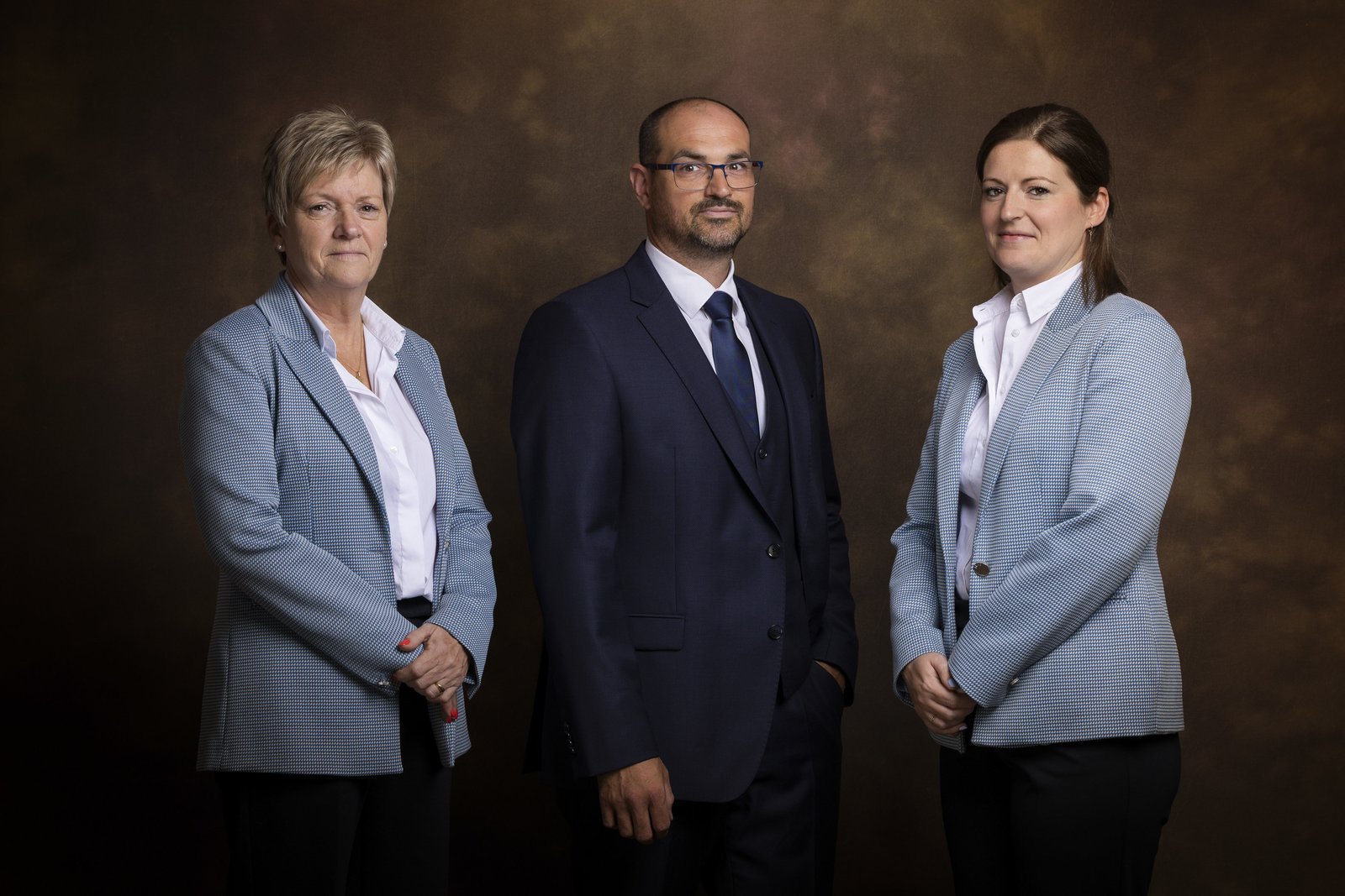 Carine, Jelle en Stefanie van Rouwcentrum Tieberghien